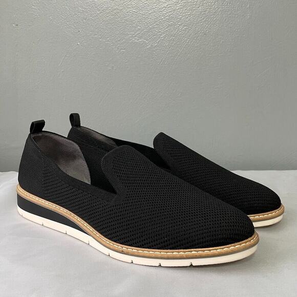 Kelly & Katie Womens Size 11 Dark Black Slip on Aerin Knit Loafers Shoes Comfort - Picture 1 of 11